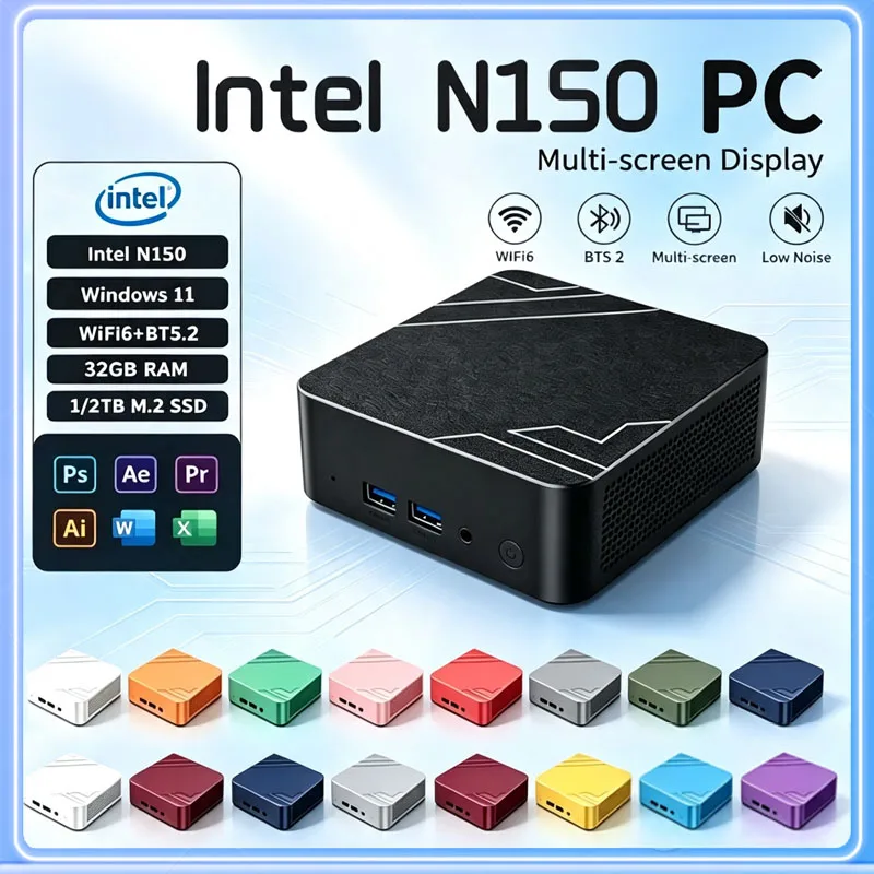 Pc Gaming Editing - Intel N150 Mini PC Windows11 16GB+2TB
