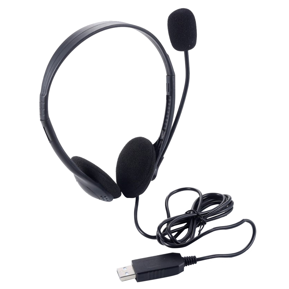 Pc Gaming Center - Słuchawki komputerowe USB z mikrofonem do