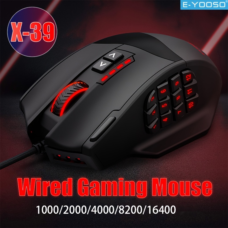 Pc Gaming Editing - E-YOOSO RGB Przewodowa Mysz Gamingowa Ergonomiczny