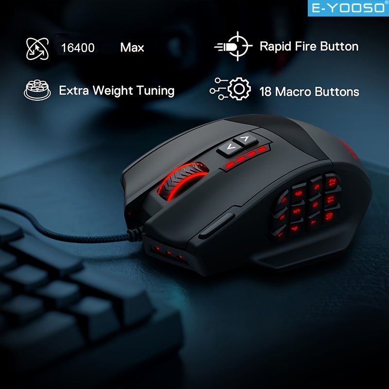 E-YOOSO RGB Przewodowa Mysz Ga – Pc Gaming Editing recenzja i cena