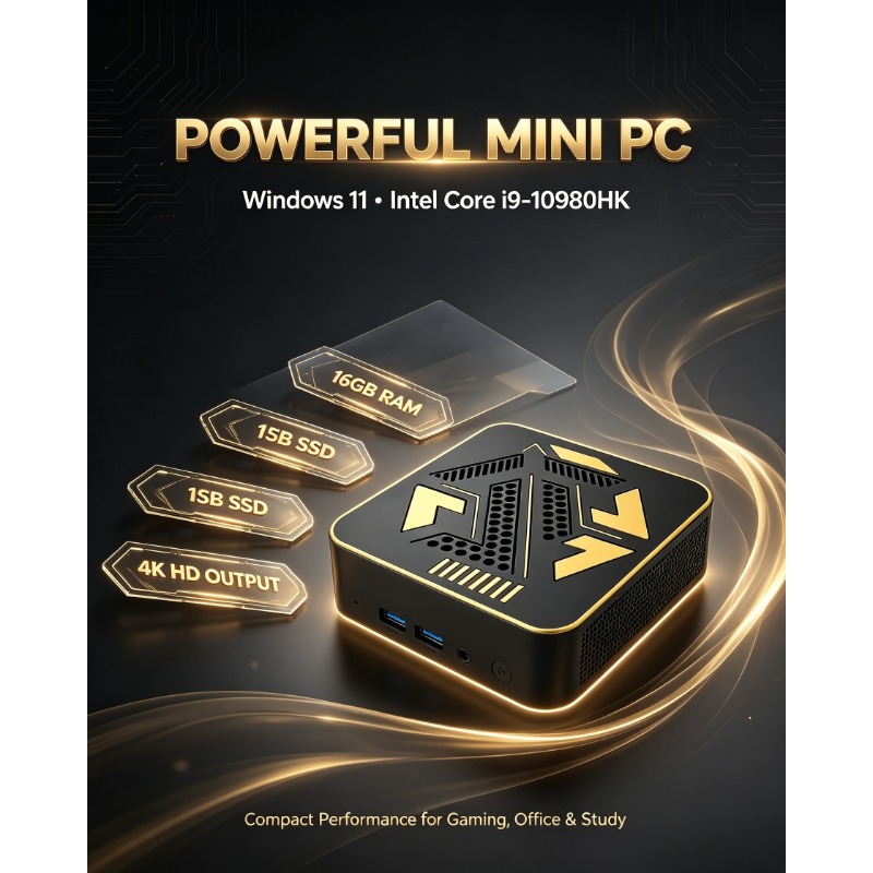 Mini PC Intel Core I9 10980HK  – Pc Gaming Editing recenzja i cena