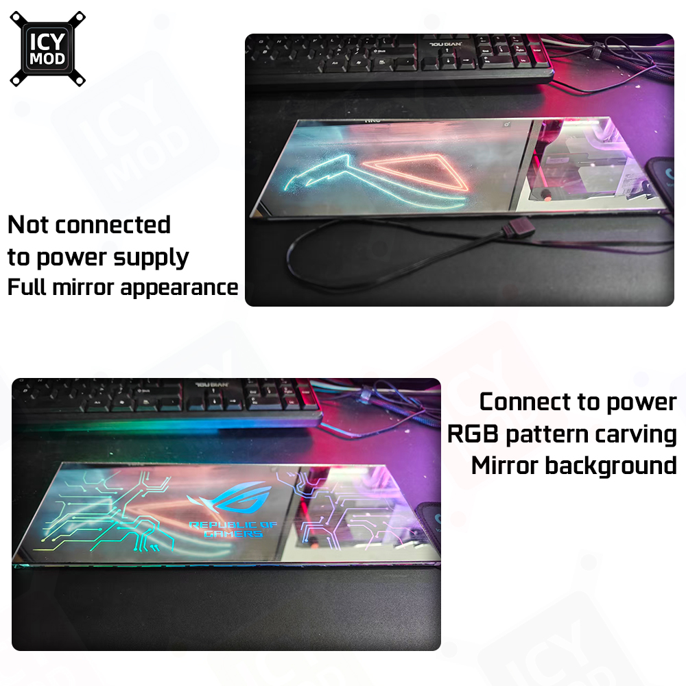 Panel RGB ICY MOD z lustrem, p – Pc Gaming Center recenzja i cena