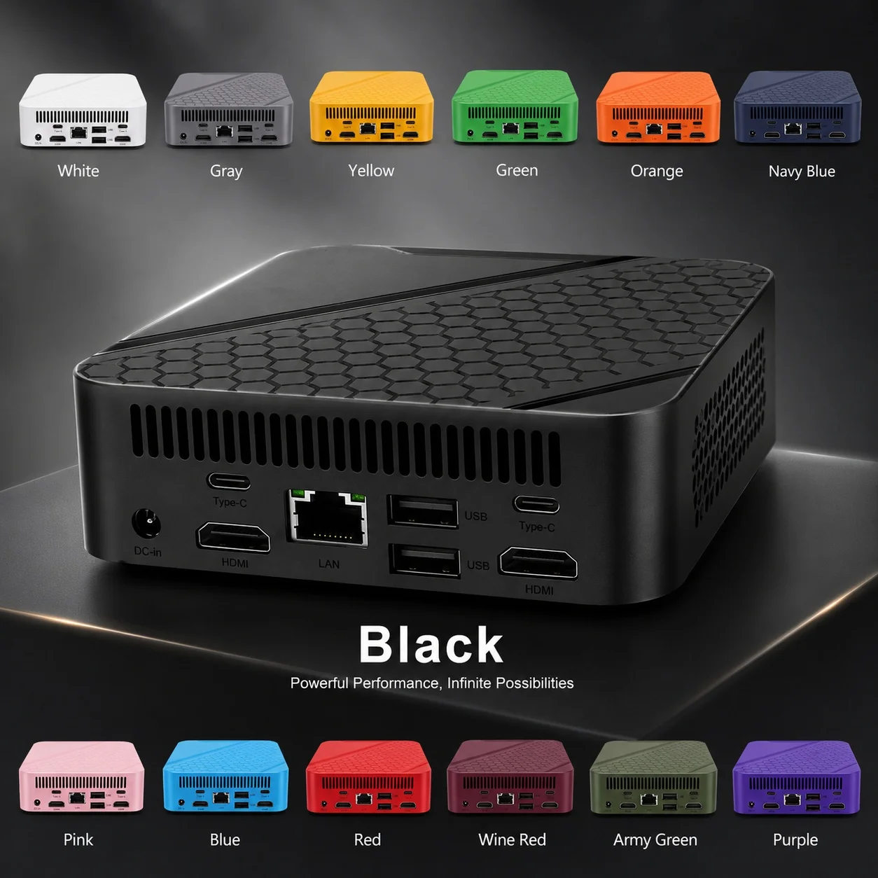 Kolorowy Mini PC Intel Celeron – Pc Gaming Editing recenzja i cena