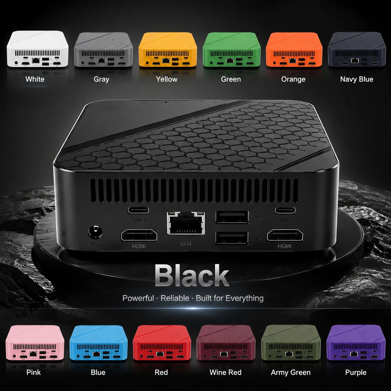 Kolorowy Mini PC Intel Celeron – Pc Gaming Editing recenzja i cena